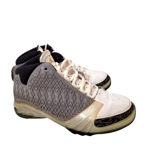 Nike Air Jordan Retro 23 OG Gray White Youth Basketball Shoes 5.5Y